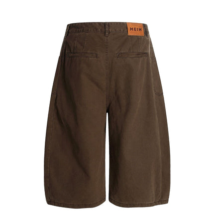 TALKLESSFASHION L806 American summer high-end versatile street trend simple workwear design men's loose cropped casual shorts