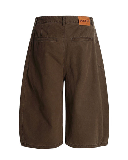 TALKLESSFASHION L806 American summer high-end versatile street trend simple workwear design men's loose cropped casual shorts