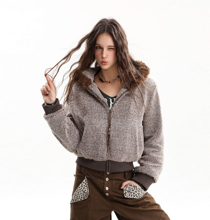 TALKLESSFASHION Lamb Wool Small Fragrance Jacket