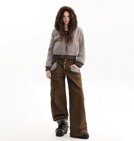 TALKLESSFASHION Lamb Wool Small Fragrance Jacket