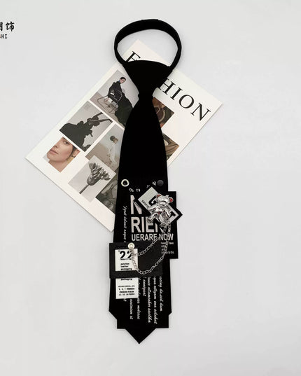 TALKLESSFASHION Lazy people knit ties British Chain Tie