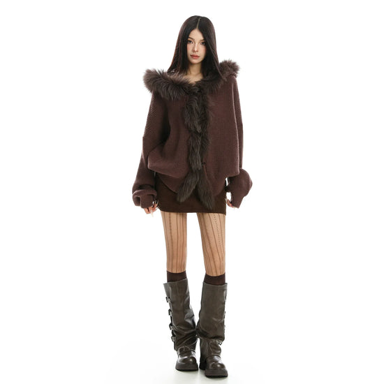 Patchwork Fur Sweater
