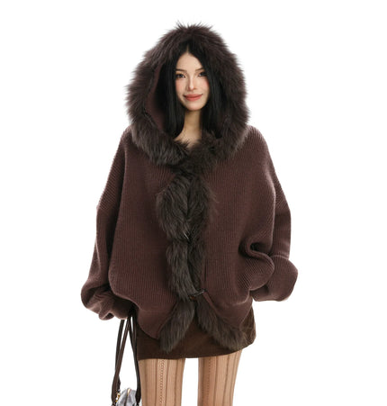 TALKLESSFASHION Lazy Style Patchwork Fur Sweater