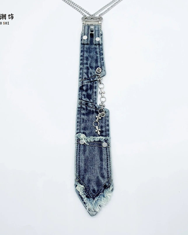 TALKLESSFASHION Lechao original punk collar tie