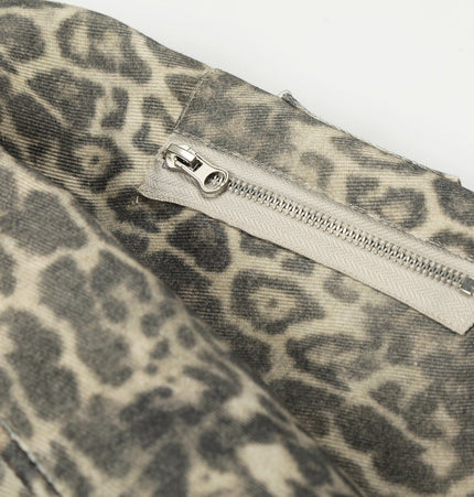TALKLESSFASHION Leopard Plush Mountain Padded Jacket