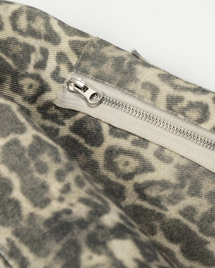 TALKLESSFASHION Leopard Plush Mountain Padded Jacket