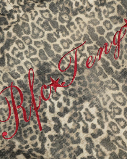 TALKLESSFASHION Leopard Plush Mountain Padded Jacket