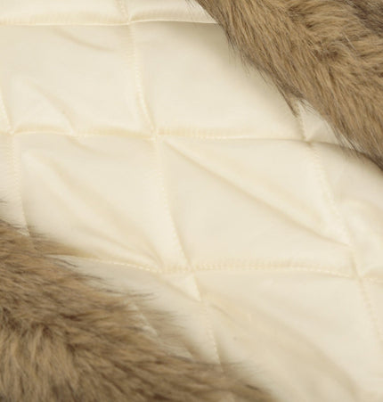 TALKLESSFASHION Leopard Plush Mountain Padded Jacket