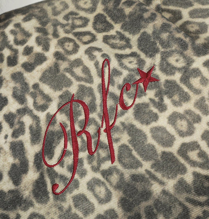 TALKLESSFASHION Leopard Plush Mountain Padded Jacket