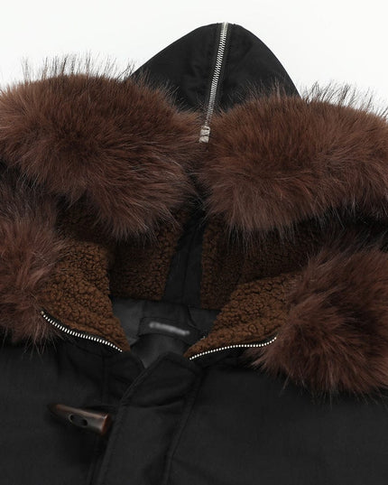 TALKLESSFASHION Loose Street Fashion Design Hat Cotton-padded Coat