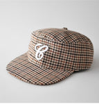 M（56-58cm） / flat brim hat houndstooth
