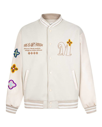 TALKLESSFASHION M / apricot TALKLESSFASHION Industrial Threads: From Baseball to Jackets