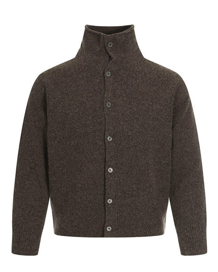 TALKLESSFASHION M / Coffee MY018 GXFortune Fall/Winter American Lazy Luxury Wool Blend Cardigan Sweater Loose Knitwear Couple