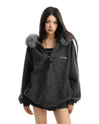Dark gray plus velvet