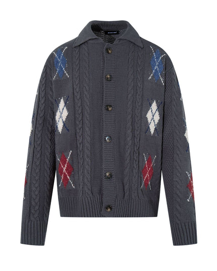 TALKLESSFASHION M / gray Vintage Cozy Knit Cardigan