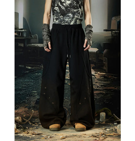TALKLESSFASHION M / pants Wasteland Cropped Hooded Vest & Slacks Set