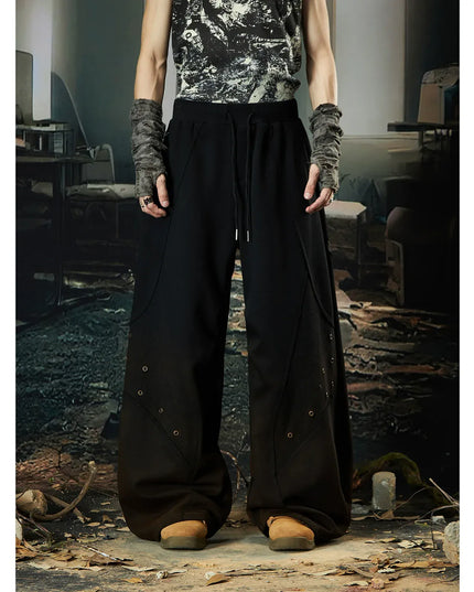 TALKLESSFASHION M / pants Wasteland Cropped Hooded Vest & Slacks Set
