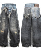 M / The picture is gray-blue-black