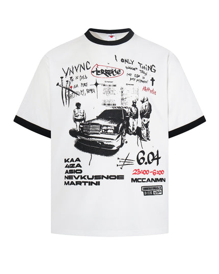 TALKLESSFASHION M / white Jiayiku 2026 new summer T-shirts, Korean niche personality couple T-shirts, short-sleeved waffle base shirts, men and women