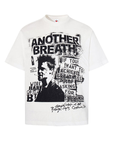 TALKLESSFASHION M / white Jiayiku's 2026 new summer T-shirt, American hip-hop niche personality, punk rock character, short-sleeved base shirt