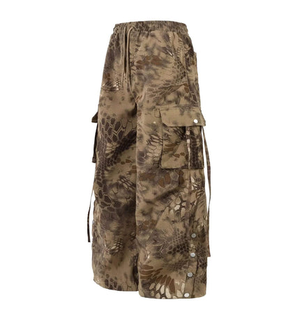 TALKLESSFASHION Multil -  Camouflage Snake Skin Pattern pant------8047