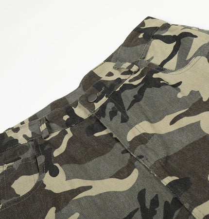 TALKLESSFASHION New American Street Chao High Street Personality Design Camouflage Casual Pants