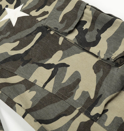 TALKLESSFASHION New American Street Chao High Street Personality Design Camouflage Casual Pants