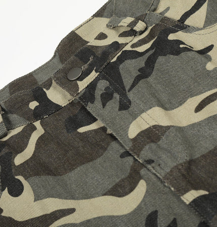 TALKLESSFASHION New American Street Chao High Street Personality Design Camouflage Casual Pants