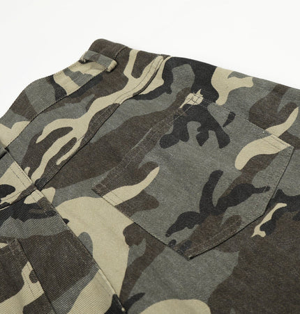 TALKLESSFASHION New American Street Chao High Street Personality Design Camouflage Casual Pants