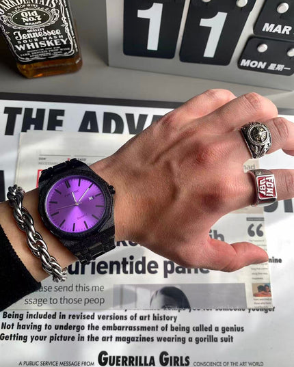 TALKLESSFASHION New frosted silver watch