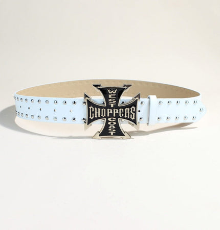 TALKLESSFASHION New Trend Belt Fashion Personality Willow Stud Youth Belt Punk Cross Snap Casual Pants Belt In Stock Wholesale