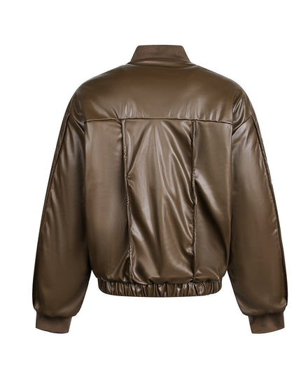 TALKLESSFASHION Old Money Pilot Leather Jacket