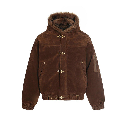 THETLSTUDIO Old Money Suede Wool Collar Jacket