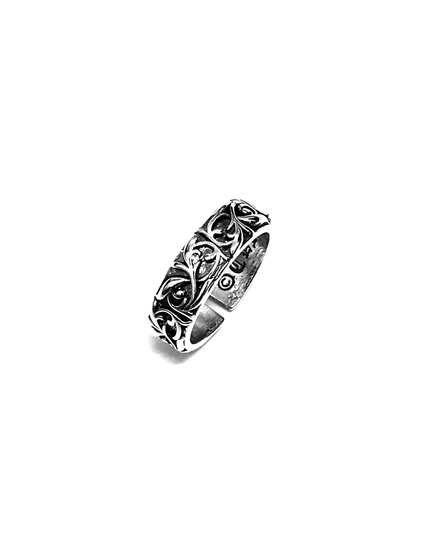 TALKLESSFASHION Opening adjustable Direction of Light Niche "Eternal Vine" vintage ring men's couple personality ring trend
