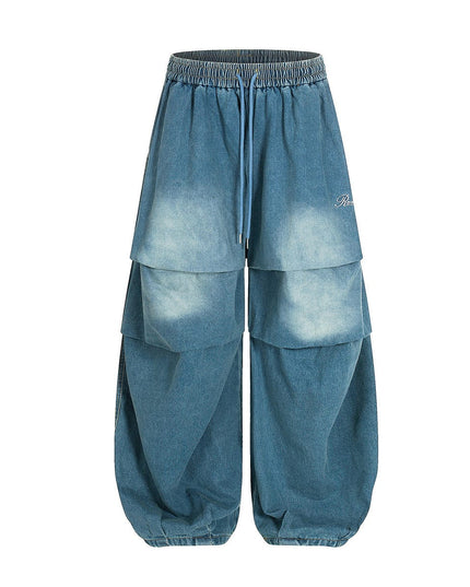 TALKLESSFASHION Paratrooper Wide Leg Jeans