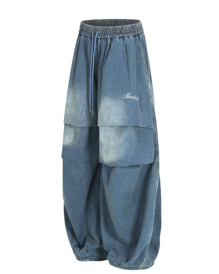 TALKLESSFASHION Paratrooper Wide Leg Jeans