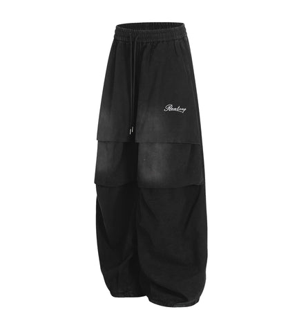 TALKLESSFASHION Paratrooper Wide Leg Jeans