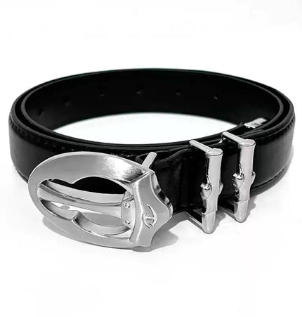 TALKLESSFASHION PU leather (length 107 DirectionoflightSpecial-shaped dragon claw buckle design sense niche belt trousers accessories men's belt trouser belt