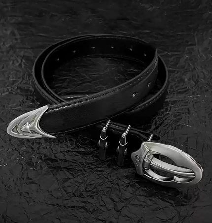 TALKLESSFASHION PU leather (length 107 DirectionoflightSpecial-shaped dragon claw buckle design sense niche belt trousers accessories men's belt trouser belt