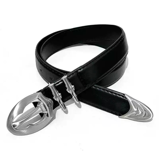 TALKLESSFASHION PU leather (length 107 DirectionoflightSpecial-shaped dragon claw buckle design sense niche belt trousers accessories men's belt trouser belt