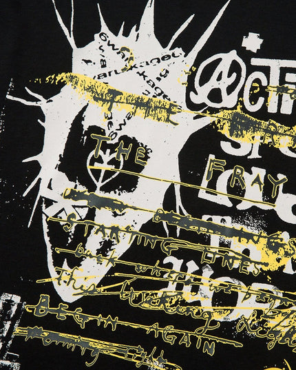 TALKLESSFASHION Punk Retro Fake Two Long Sleeve Tee