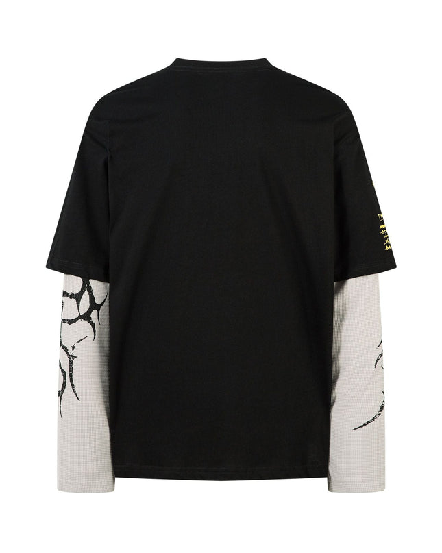 TALKLESSFASHION Punk Retro Fake Two Long Sleeve Tee