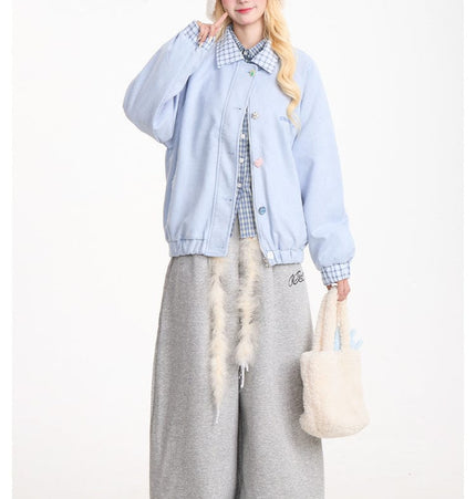 TALKLESSFASHION Retro plush belt sweatpants, women's casual loose wide-legged dancing, lazy wind, mopping the floor, slimming jazz style scimitar pants