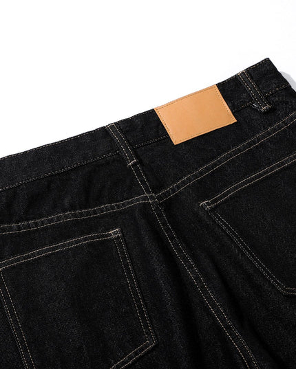 TALKLESSFASHION Retro Scimitar Wide-Leg Denim