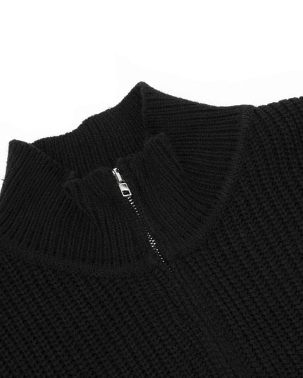 TALKLESSFASHION Retro Simple Versatile Loose Sweater Cardigan