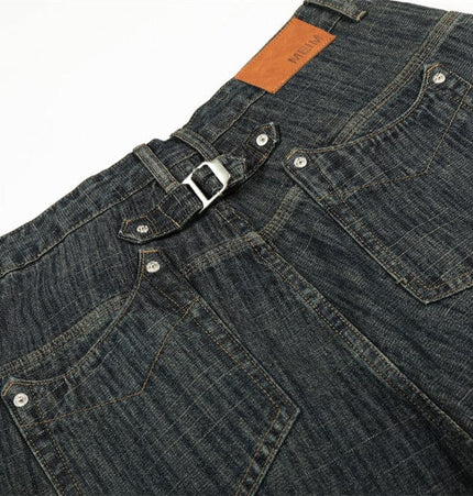 TALKLESSFASHION Retro Urban Denim Trousers