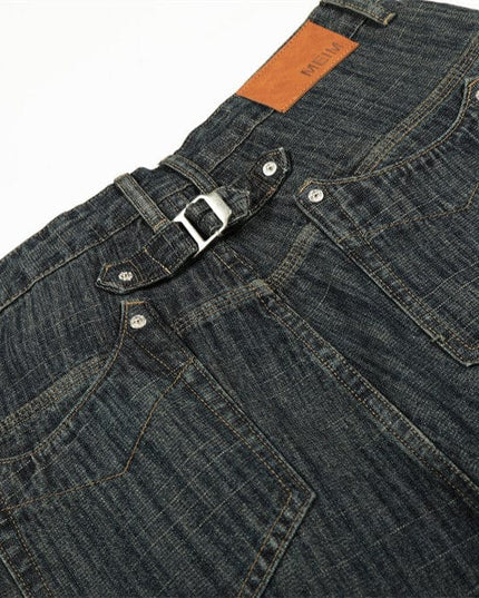 TALKLESSFASHION Retro Urban Denim Trousers