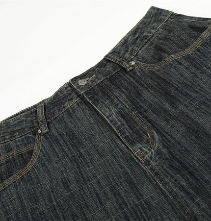 TALKLESSFASHION Retro Urban Denim Trousers
