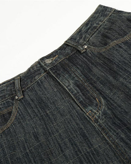TALKLESSFASHION Retro Urban Denim Trousers