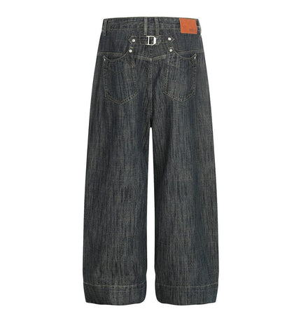 TALKLESSFASHION Retro Urban Denim Trousers
